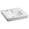 [9024021EC.020] Decorum® Wall-Hung EverClean® Sink With Center Hole Only and Extra Left-Hand Hole - White