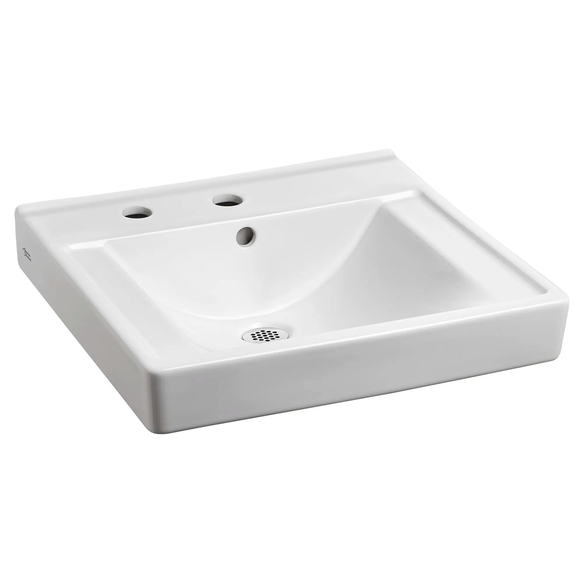 Decorum® Wall-Hung EverClean® Sink With Center Hole Only and Extra Left-Hand Hole // WHITE // 63823_9024021EC_0_CDNwebp.webp