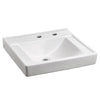 [9024911EC.020] Decorum® Wall-Hung EverClean® Sink Less Overflow With Center Hole Only and Extra Left-Hand Hole - White