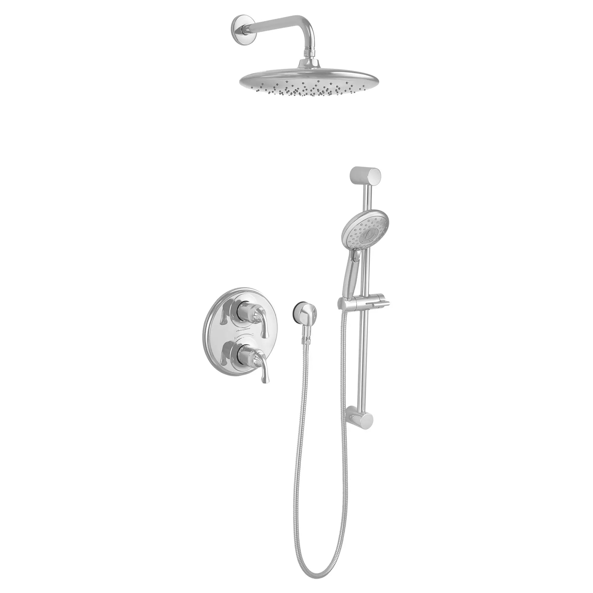 Spectra® Rain 11-Inch 1.8 gpm/6.8 L/min Water-Saving Rain Showerhead // POLISHED CHROME // 64043_9038001002_1_0_CDNwebp.webp