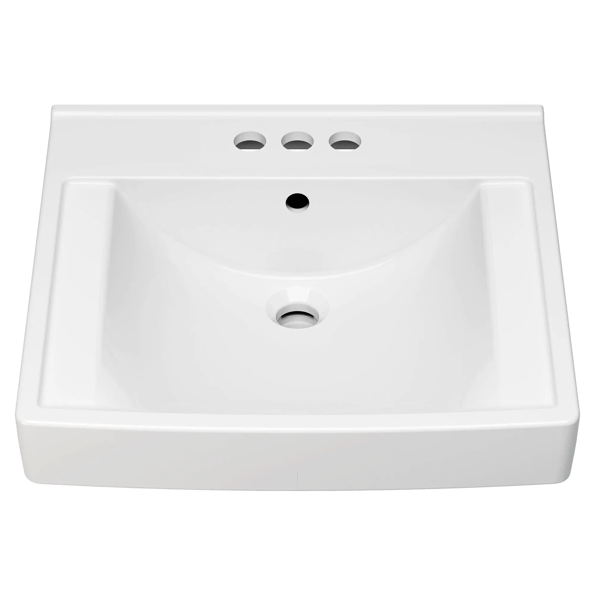 Decorum® 21 x 20-1/4-Inch (533 x 514 mm) Wall-Hung EverClean® Sink With 4-Inch Centerset // WHITE // 64247_9134004EC020_0_CDNwebp.webp