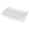Elevate 48x30-inch Curved Shower Base with Center Drain Outlet // ARCTIC // 64731_A8015TCO011_2_CDNwebp.webp
