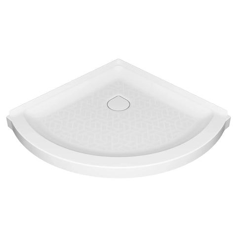 Elevate 36-inch Curved Shower Base with Center Drain
