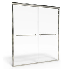 Euro 70-Inch Height Semi-Frameless Sliding Shower Door // BRUSHED NICKEL // 64931_AM00330400006_CDNwebp.webp