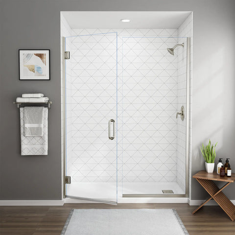 60 x 72-Inch Height Frameless Shower Door With Panel