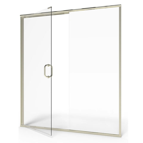 48 x 76-Inch Height Semi-Frameless Swing Door With Panel
