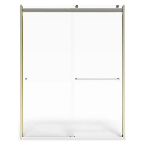 48 x 70-Inch Height Semi-Frameless Top-Roller Sliding Shower Door