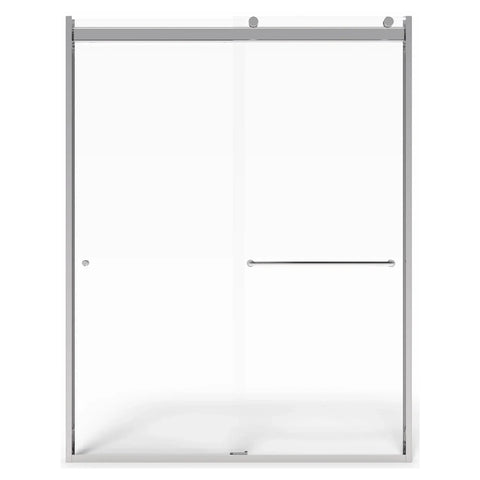 60 x 70-Inch Height Semi-Frameless Top-Roller Sliding Shower Door