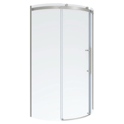 Elevate 72-Inch High Semi-Frameless Curved Corner Sliding Shower Door