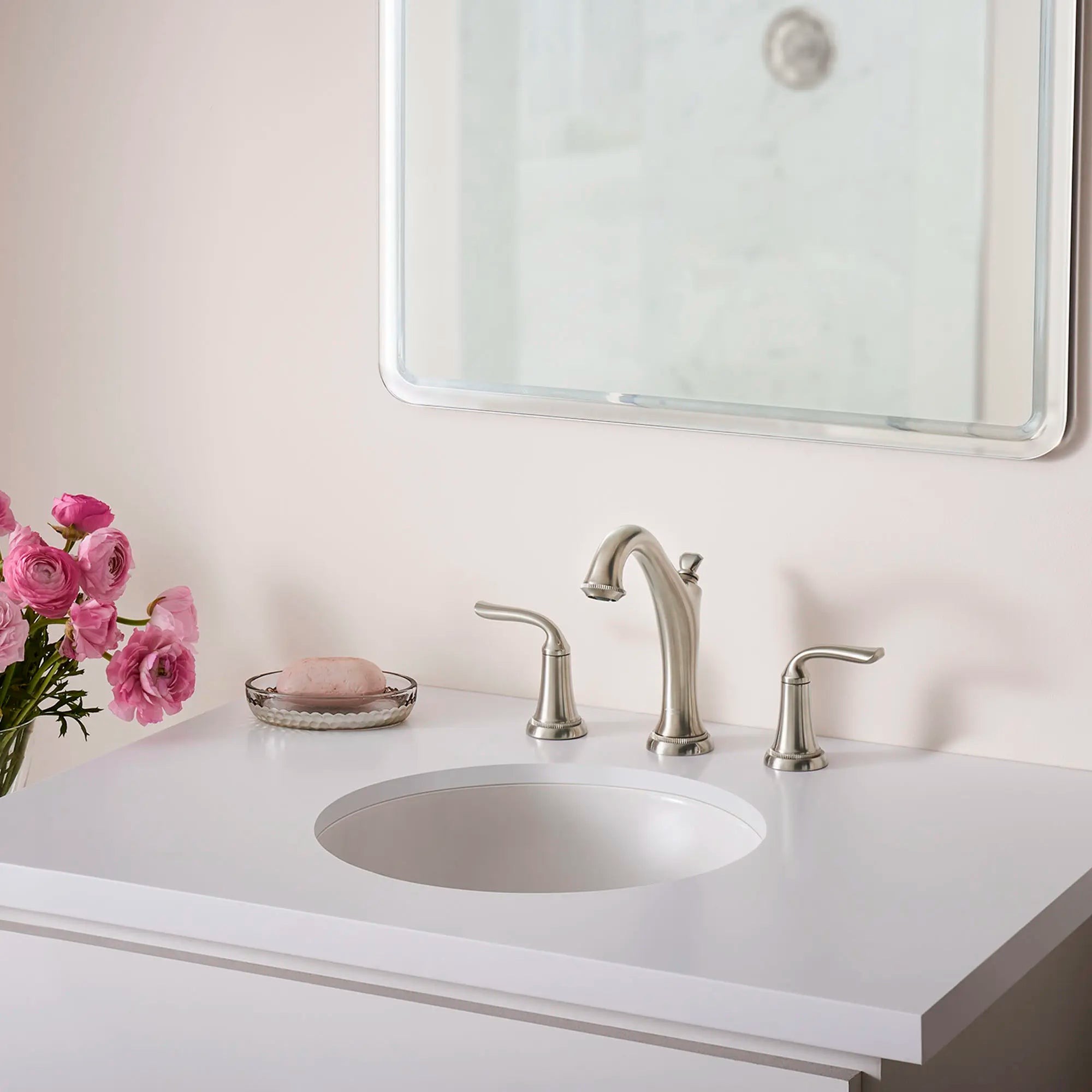 Patience® 8-Inch Widespread 2-Handle Bathroom Faucet 1.2 gpm/4.5 L/min With Lever Handles // BRUSHED NICKEL // 66160_B_7106801295__1__CDNwebp.webp