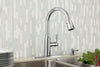 [9391301.002] Soltura 1 Handle Pull Down High Arc Kitchen Faucet with Soap Dispenser - Polished Chrome