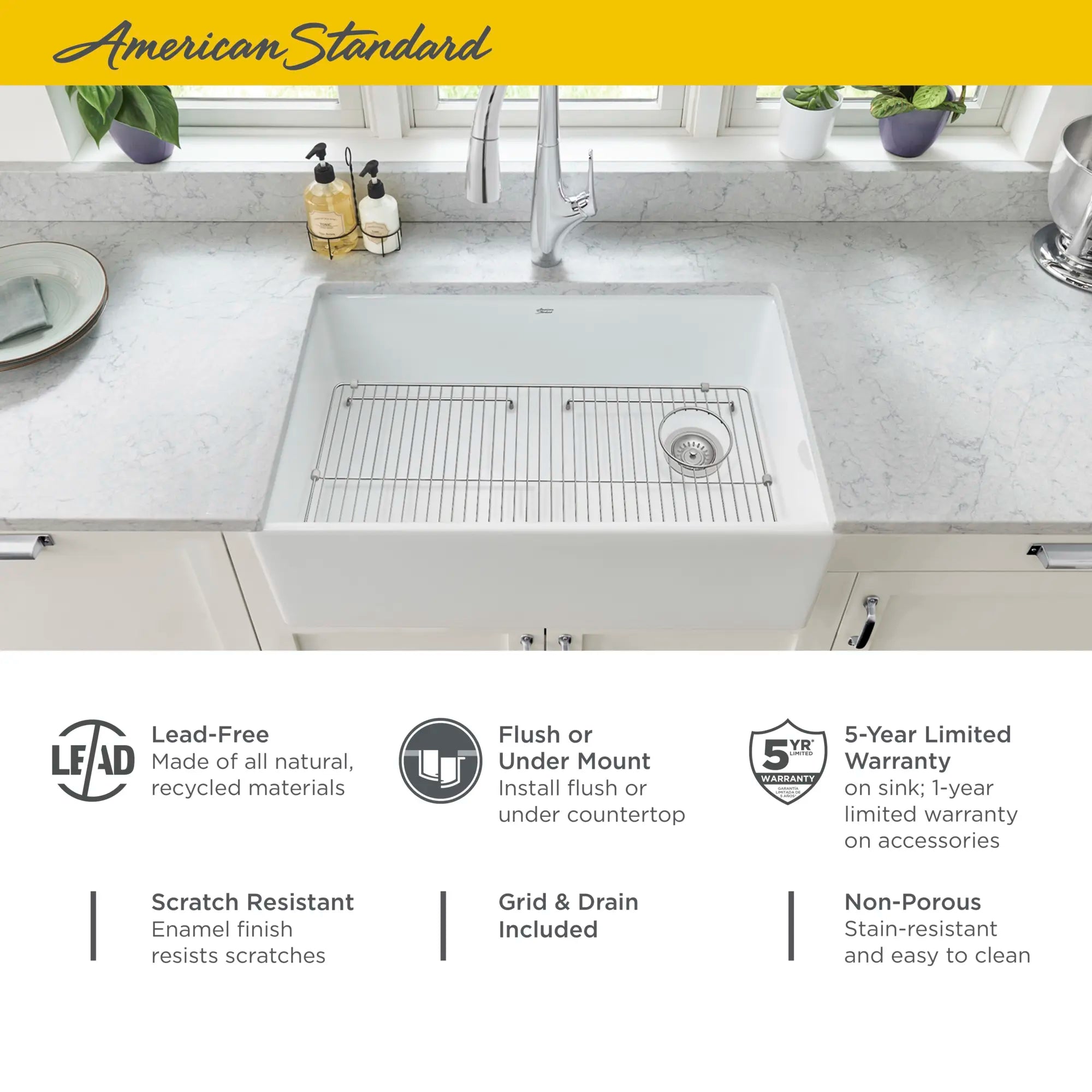Avery® 30 x 20-Inch Fine Fireclay Undermount or Flush Mount Single Bowl Apron Front Kitchen Sink // ALABASTER WHITE // 67019_AS_AveryFFCSinks_Info_1180SB3020.291_F-1_0_CDNwebp.webp