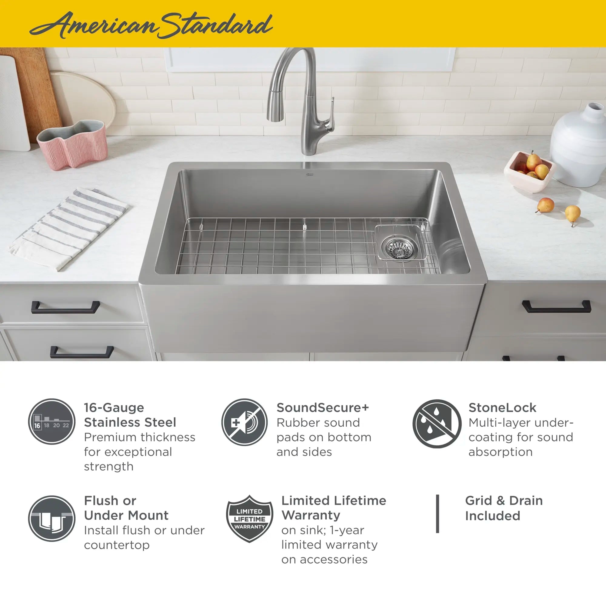 Avery® 36 x 20-Inch Stainless Steel Undermount or Flush Mount Single Bowl Apron Front Kitchen Sink // STAINLESS STEEL // 67032_AS_AverySS-Sinks_Info_1180SB3620SS.075_F-1_0_CDNwebp.webp