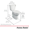 [215AA105.020] Cadet® PRO Two-Piece 1.28 gpf/4.8 Lpf Chair Height Elongated Right-Hand Trip Lever Toilet Less Seat - White