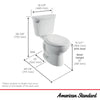 [215CB104.020] Cadet® PRO Two-Piece 1.28 gpf/4.8 Lpf Standard Height Elongated 10-Inch Rough Toilet Less Seat - White