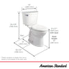 [211CA104.020] Champion® PRO Two-Piece 1.28 gpf/4.8 Lpf Standard Height Elongated Toilet Less Seat - White