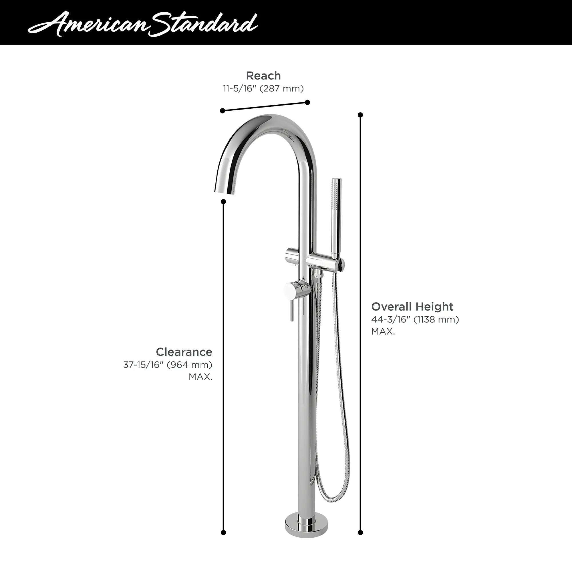 Contemporary Round Freestanding Bathtub Filler With Lever Handle Faucet for Flash® Rough-In Valve // POLISHED CHROME // 67328_2019_AS_Contemporary_Freestanding_Filler_T064951_Info_1_0_CDNwebp.webp