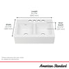 [77DB33220A.308] Delancey 33 x 22-Inch Cast Iron 4-Hole Undermount Double-Bowl Apron Front Kitchen Sink - Brilliant White
