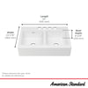 [77DB36220A.308] Delancey 36 x 22-Inch Cast Iron 4-Hole Undermount Double-Bowl Apron Front Kitchen Sink - Brilliant White