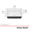 [77SB30190.308] Delancey 30 x 19-Inch Cast Iron Undermount Single-Bowl Kitchen Sink - Brilliant White