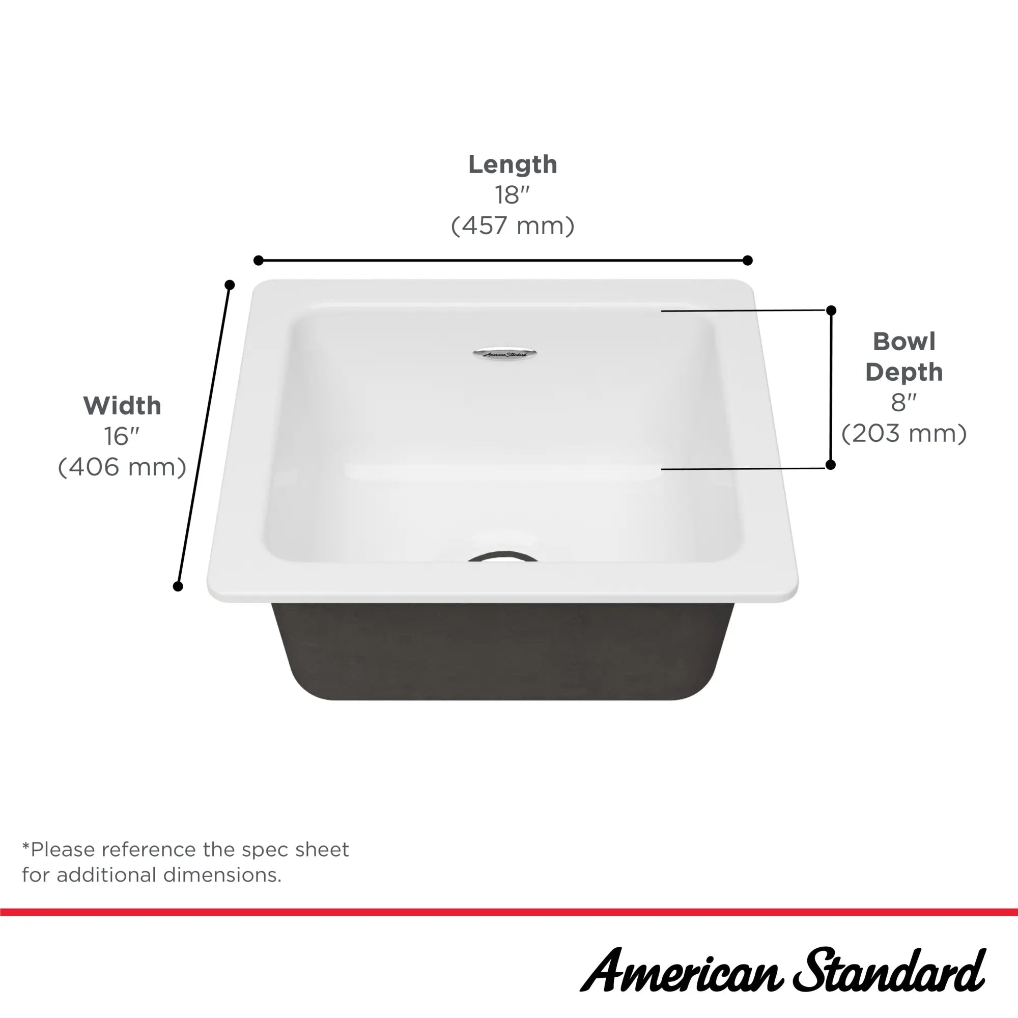 Delancey 18 x 16-Inch Cast Iron Undermount Single-Bowl Kitchen Sink // BRILLIANT WHITE // 67396_Delancey_Infographic_77SB16180308_0001_SEPT2025_1_CDNwebp.webp