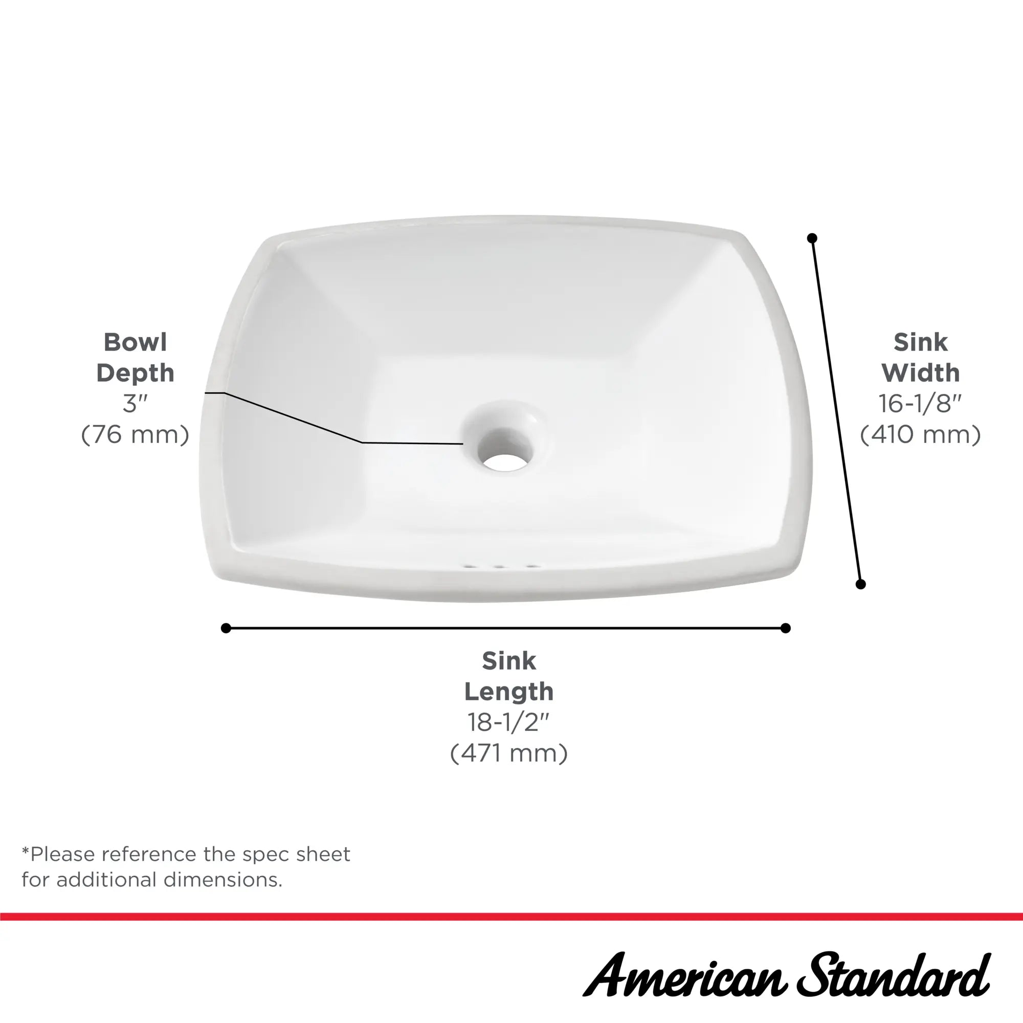 Edgemere® Under Counter Sink // WHITE // 67452_Edgemere_Infographic_0545000_0001_SEPT2025_1_CDNwebp.webp