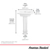 [0445100.020] Edgemere Center Hole Only Pedestal Sink Top and Leg Combination - White