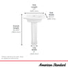 [0445400.020] Edgemere 4-Inch Centerset Pedestal Sink Top and Leg Combination - White