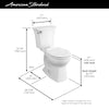 [204BA104.020] Edgemere® Two-Piece 1.28 gpf/4.8 Lpf Chair-Height Round-Front Toilet Less Seat - White