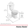 [204AA104.020] Edgemere® Two-Piece 1.28 gpf/4.8 Lpf Chair-Height Elongated Toilet Less Seat - White