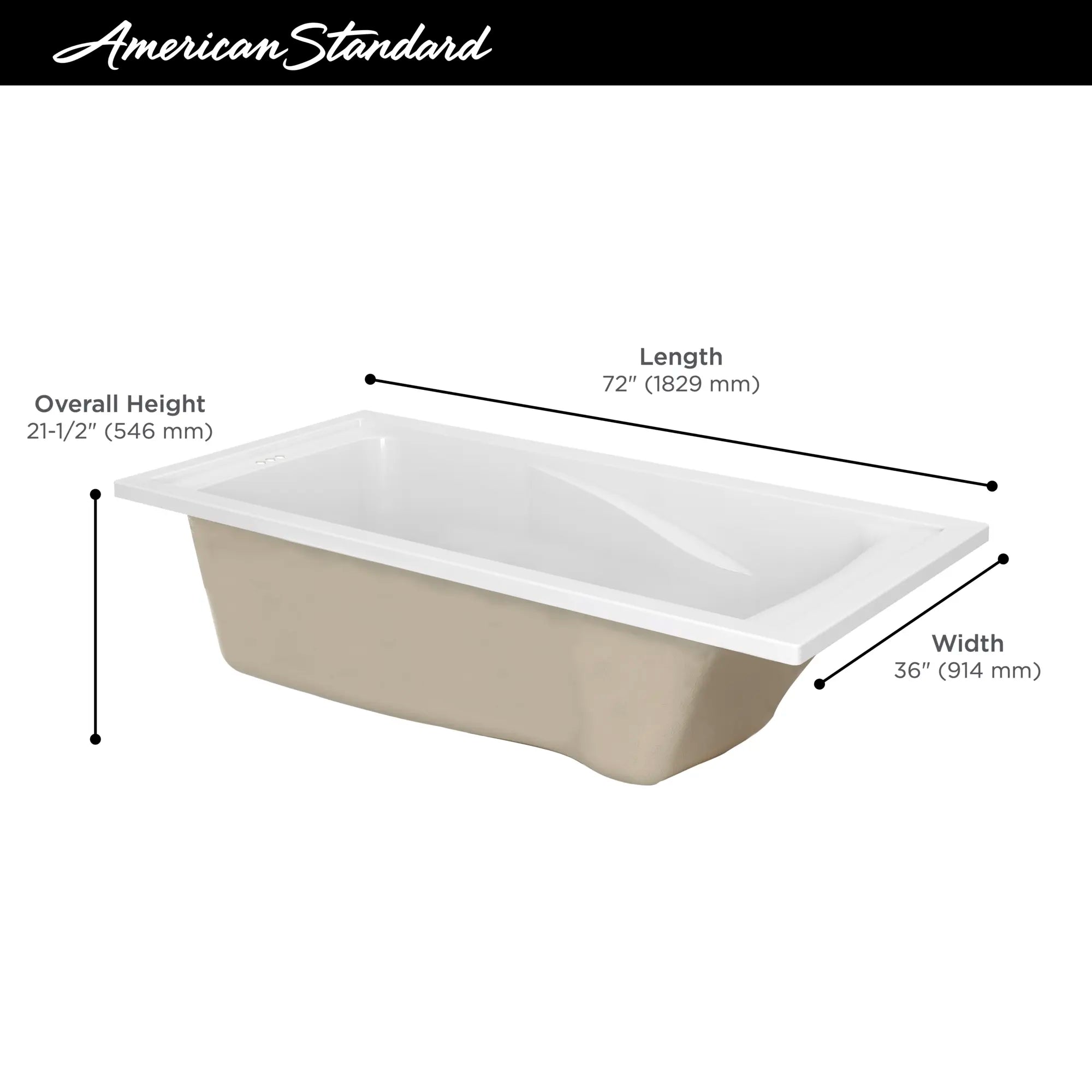Evolution® 72 x 36-Inch Deep Soak® Drop-In Bathtub // ARCTIC // 67512_2019_AS_Evolution_Tub_Infographic_7236V002_1_0_CDNwebp.webp