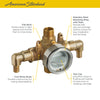 [RU107E] Flash® Shower Rough-In Valve With PEX Inlet Elbows/Universal Outlets for Crimp Ring System - No Finish