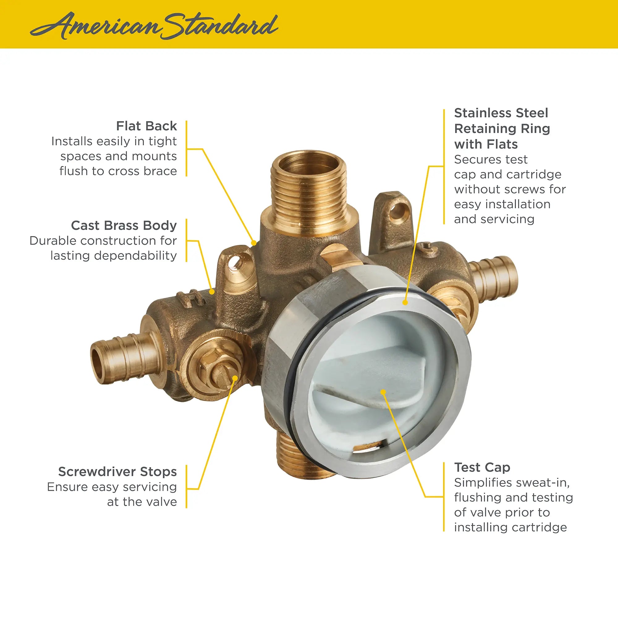 Flash® Shower Rough-In Valve With PEX Inlets/Universal Outlets With Screwdriver Stops for Crimp Ring System // NO FINISH // 67563_Flash_Valve_RU107SS_Info_1_0_CDNwebp.webp