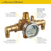 [RU108E] Flash® Shower Rough-In Valve With PEX Inlet Elbows/Universal Outlets for Cold Expansion System - No Finish