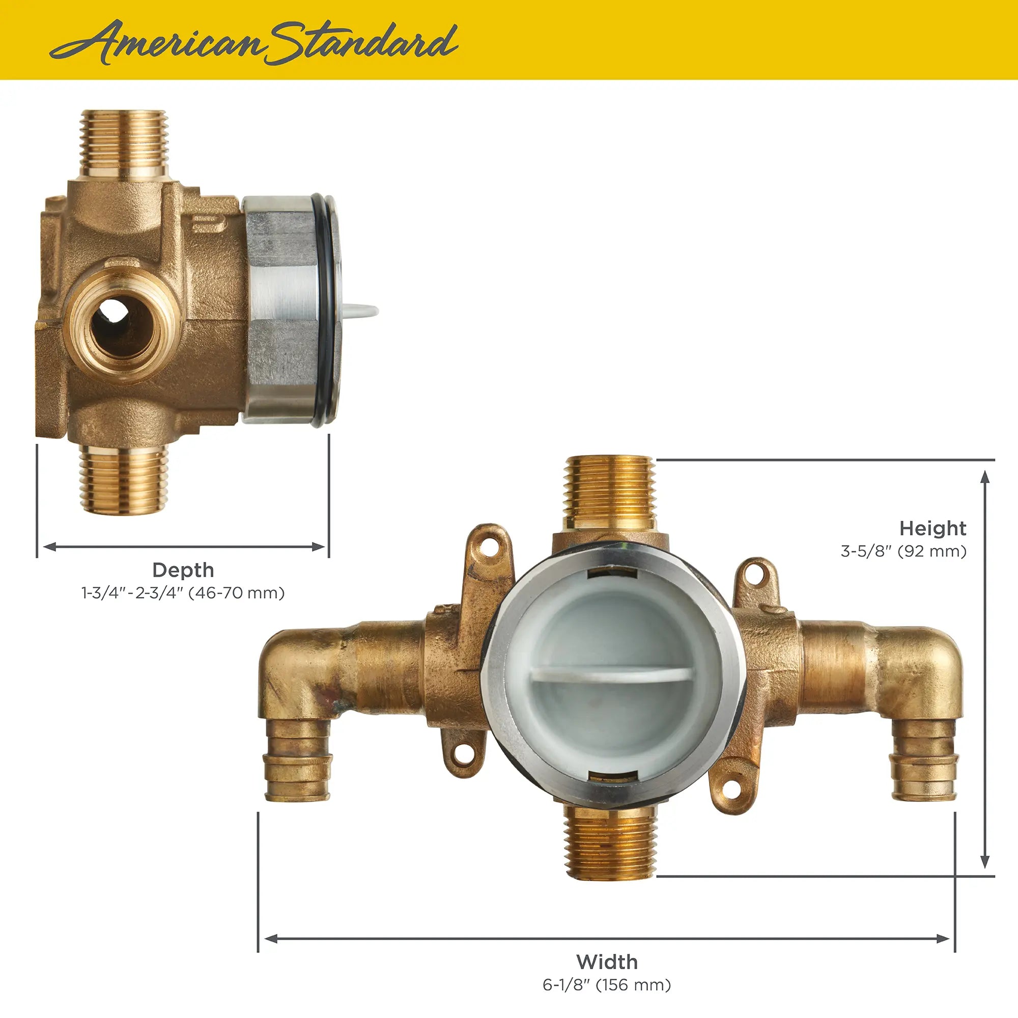 Flash® Shower Rough-In Valve With PEX Inlet Elbows/Universal Outlets for Cold Expansion System // NO FINISH // 67580_Flash_Valve_RU108E_Info_3_0_CDNwebp.webp