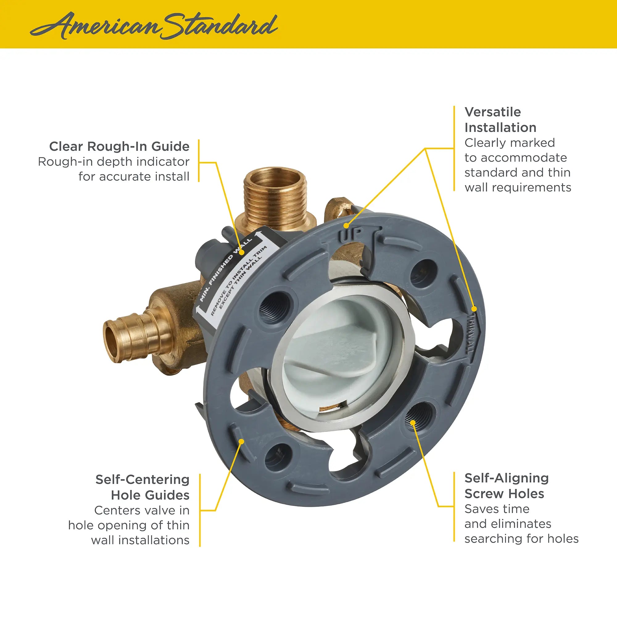 Flash® Shower Rough-In Valve With PEX Inlets/Universal Outlets for Cold Expansion System // NO FINISH // 67587_Flash_Valve_RU108_Info_2_0_CDNwebp.webp