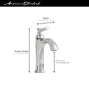 [7617107.295] Glenmere Single Hole Single-Handle Bathroom Faucet 1.2 gpm/4.5 L/min With Lever Handle - Brushed Nickel