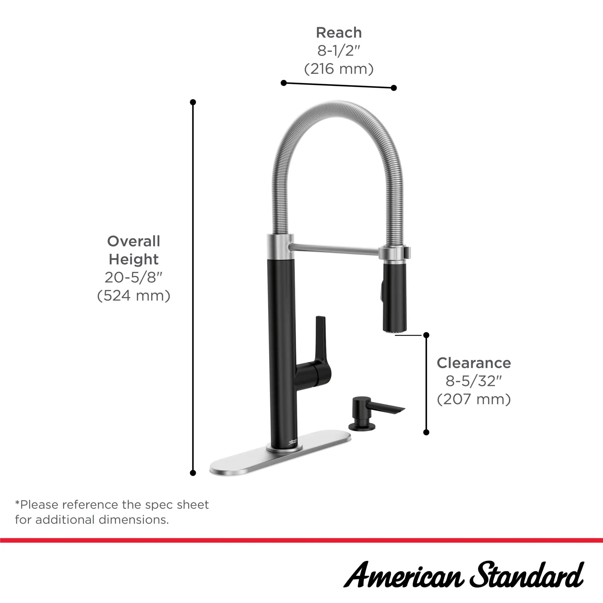 Grayson Semi-Professional Single-Handle Kitchen Faucet // MATTE BLACK // 67630_Grayson_Infographic_7612350_0001_SEP2025_1_CDNwebp.webp
