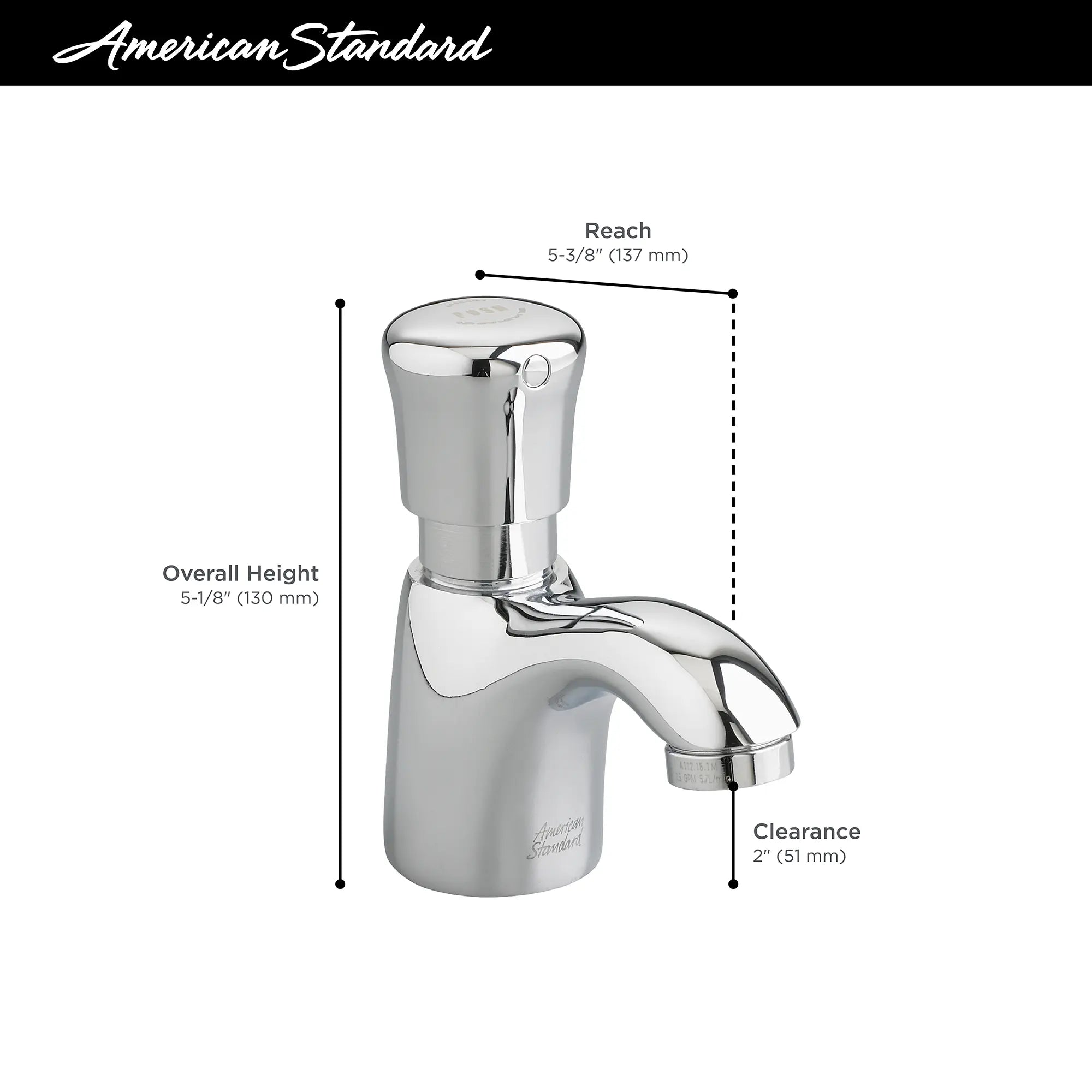 Metering Pillar Tap Faucet With Extended Spout 1.0 gpm/3.8 Lpf // POLISHED CHROME // 67712_AS_Pillar_Tap_Metering_Faucet_1340109_Info_2_0_CDNwebp.webp