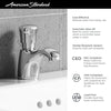 [1340109.002] Metering Pillar Tap Faucet With Extended Spout 1.0 gpm/3.8 Lpf - Polished Chrome