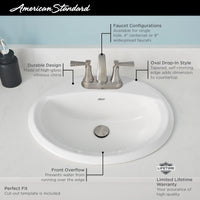 Reliant® Oval Drop-In Sink, Single Hole // WHITE // 67750_AS_Reliant_Oval_DropIn_Sink_0476228_0475220_0475247_Info_CDNwebp.webp