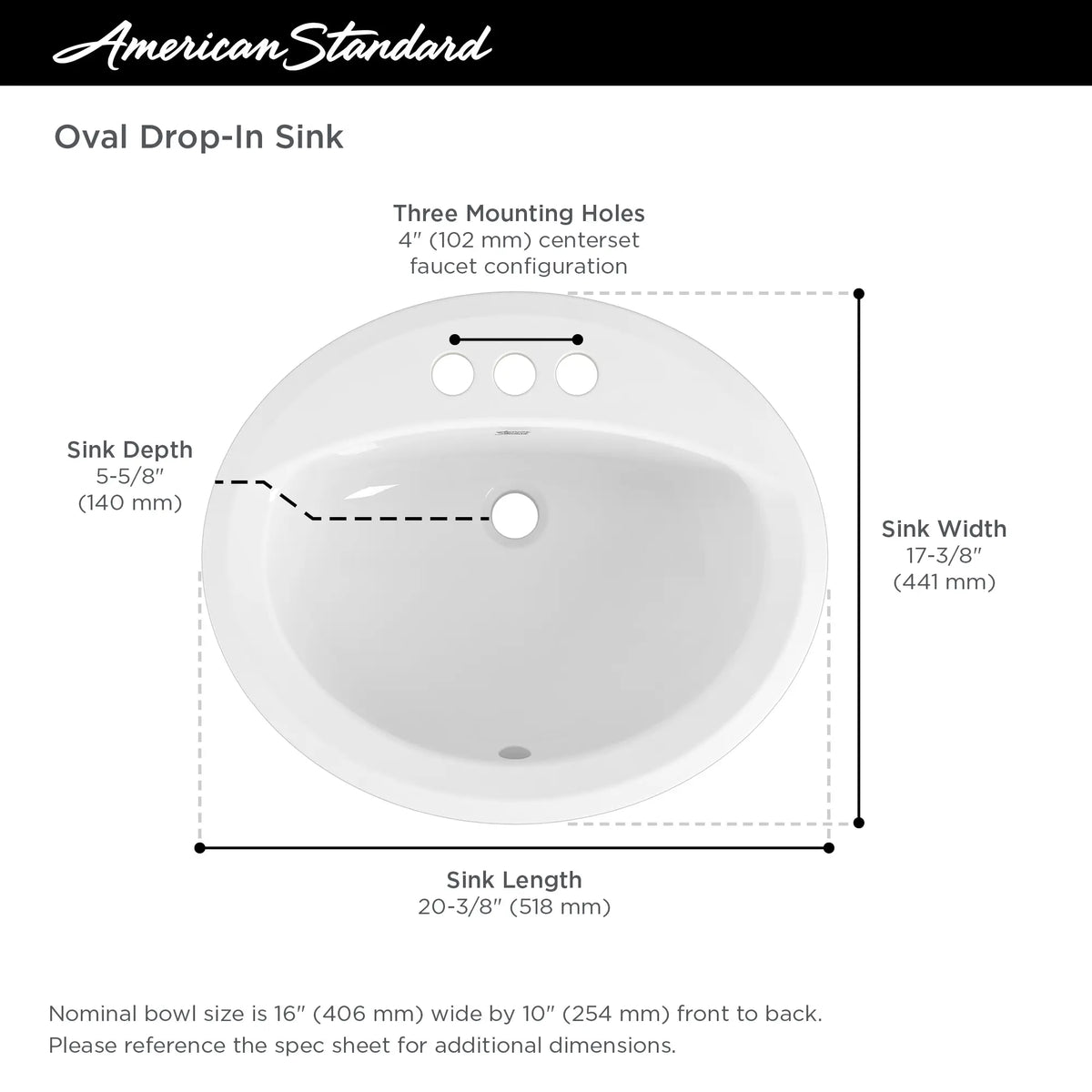 Reliant® Oval Drop-In Bathroom Sink, 4 in. Centerset Holes // WHITE // 67753_AS_Reliant_Oval_DropIn_Sink_0476228_Info_0_CDNwebp_e46589f5-1b66-400a-920d-b639e5d91747.webp