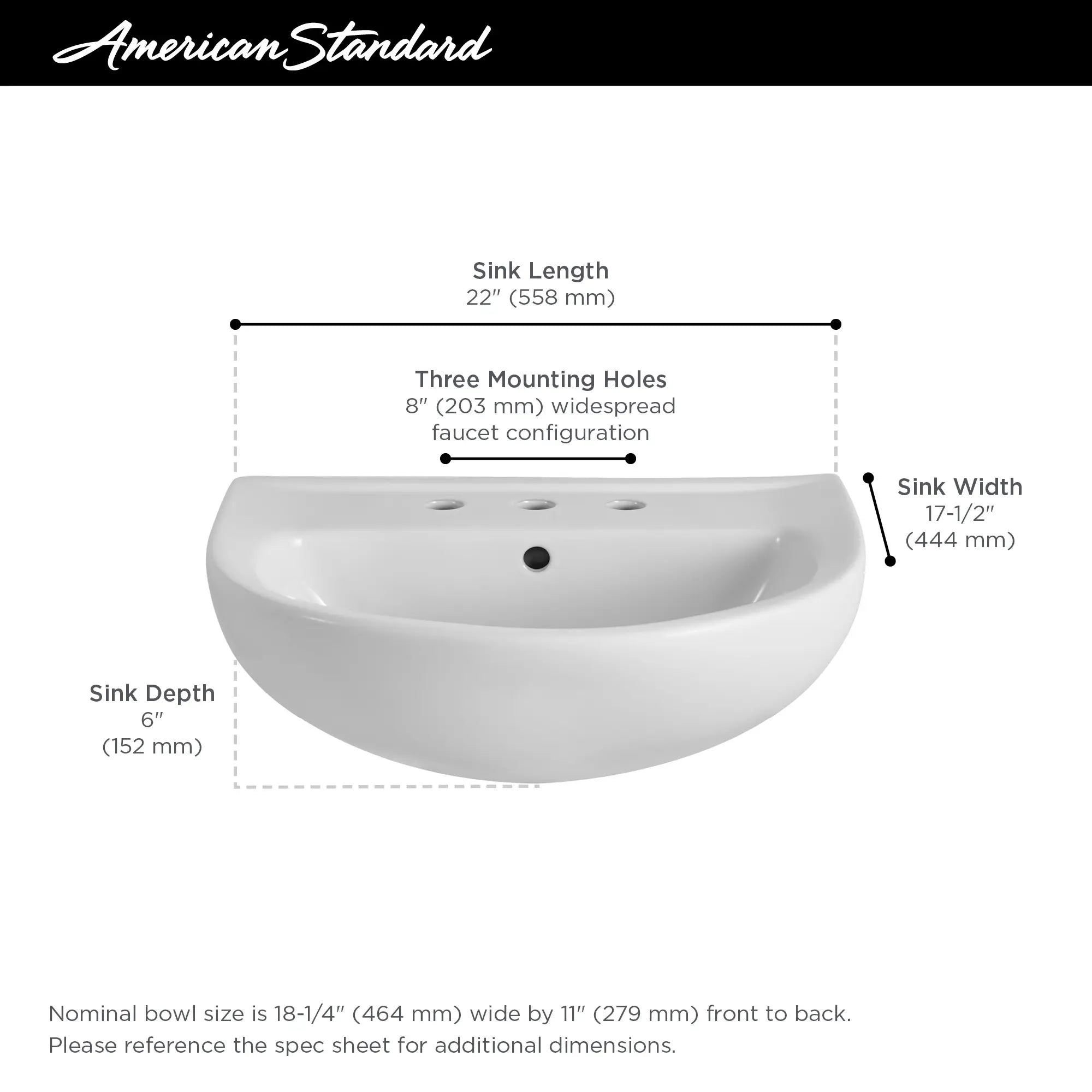 Reliant® 22 in. Pedestal Sink Top Only, 8 in. Widespread Holes // WHITE // 67767_AS_Reliant_Ped_Sink_Top_0467208_Info_0_CDNwebp_dd2e8381-cb24-47f0-a05c-531a9f2efa82.webp