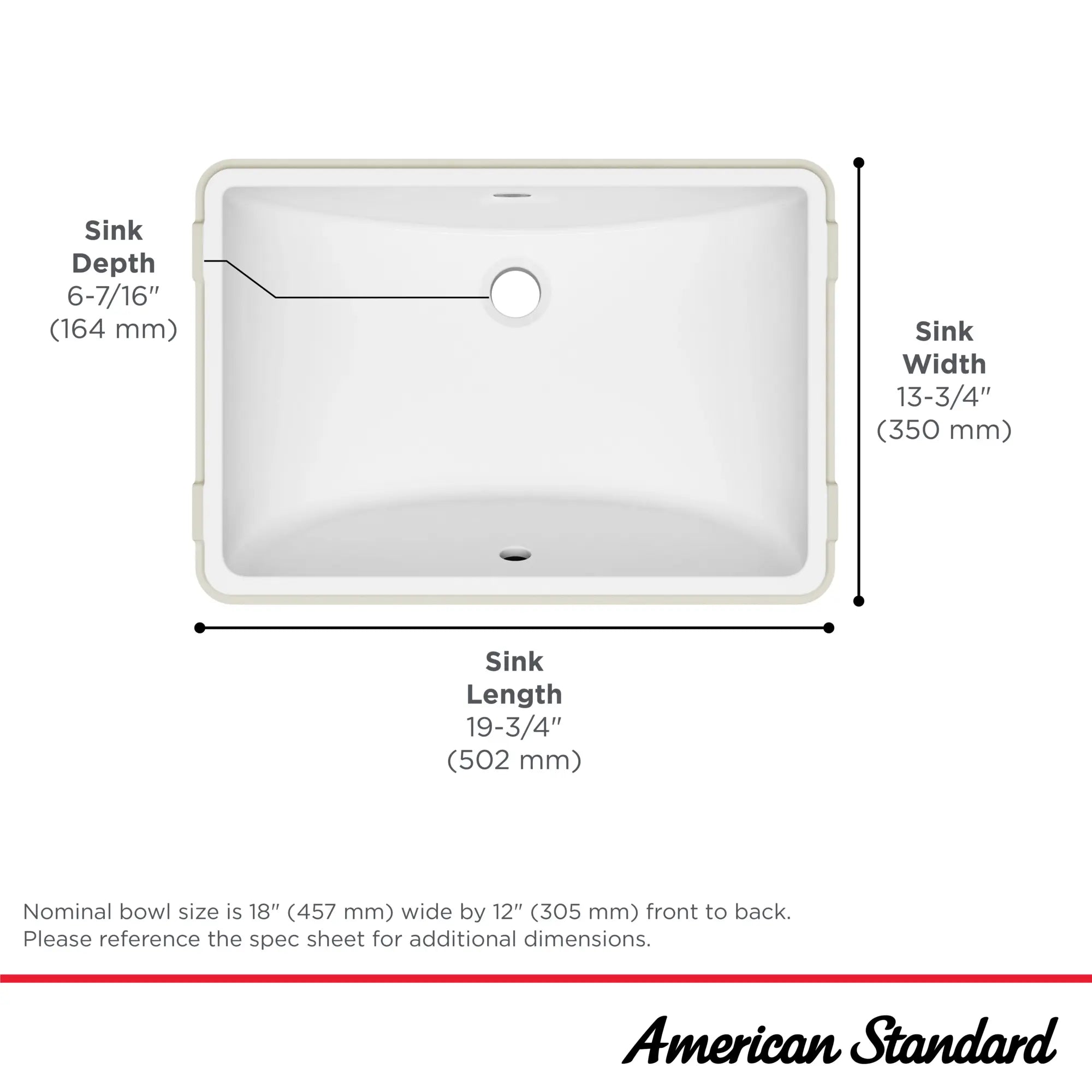 Reliant® Rectangular Under Counter Bathroom Sink // WHITE // 67771_Reliant_Infographic_0614200_0001_SEPT2025_1_CDNwebp.webp