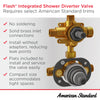 [RU521] Flash® 2-Way Integrated Shower Diverter Rough-In Valve with Pressure Balance Valve Cartridge - No Finish