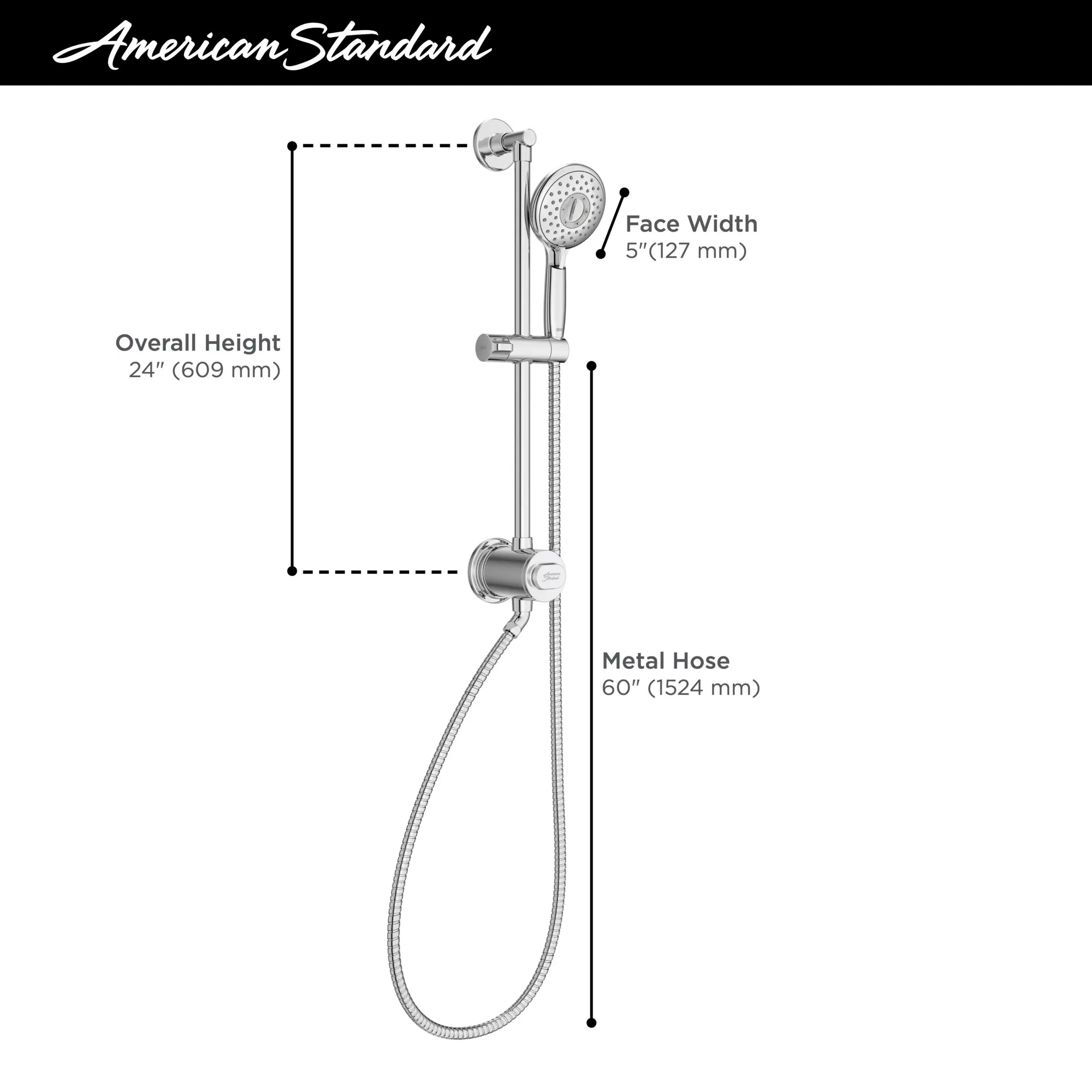 Spectra® 24-Inch 4-Spray 1.8 gpm/6.8 L/min Hand Shower Rail System with Filter // POLISHED CHROME // 67874_AS_Filtration_Shower_9238759_Infographics_2_0_CDNwebp.webp