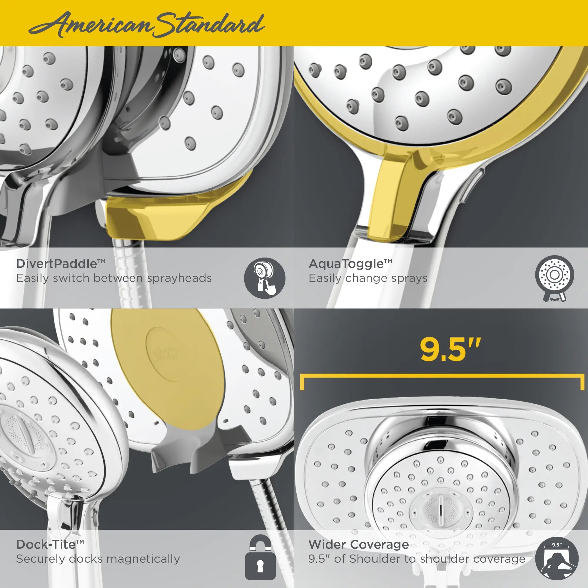 Spectra Duo® 1.8 gpm/6.8 L/min 2-in-1 Hand Shower // POLISHED CHROME // 67875_2018_AS_Spectra_Duo_9035254_9038254_Infographic_0_CDNwebp.webp