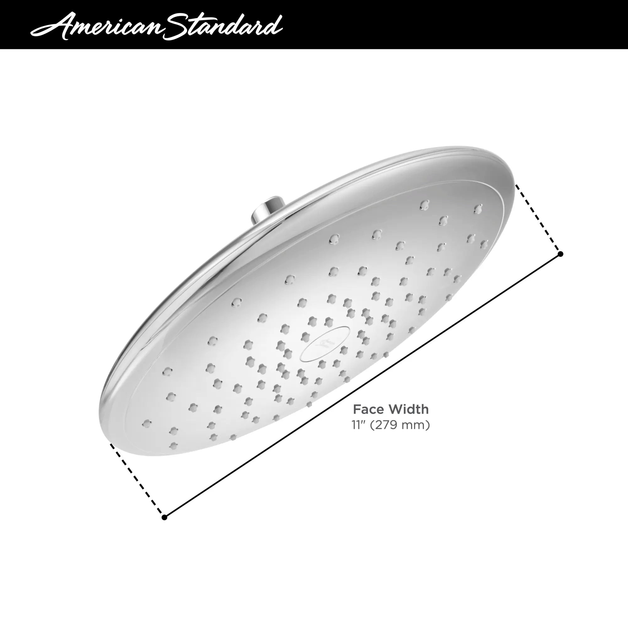 Spectra® Rain 11-Inch 2.5 gpm/9.5 L/min Rain Showerhead // POLISHED CHROME // 67899_2019_AS_Spectra_9035001_Infographic_0_CDNwebp.webp