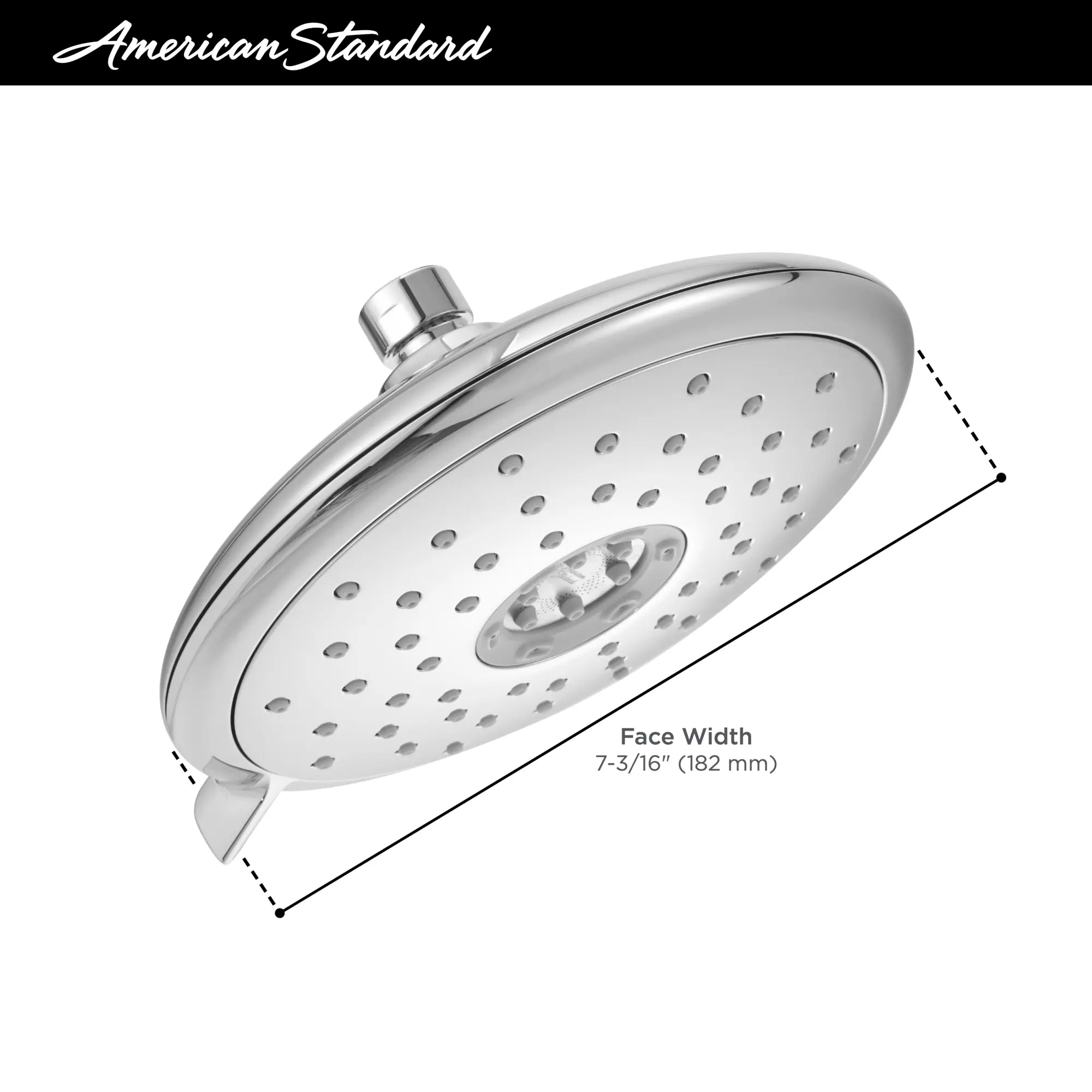 Spectra Fixed 7-Inch 1.8 gpm/6.8 L/min Fixed Showerhead // POLISHED CHROME // 67901_2019_AS_Spectra_9038074_9035074_Infographic_0_CDNwebp.webp
