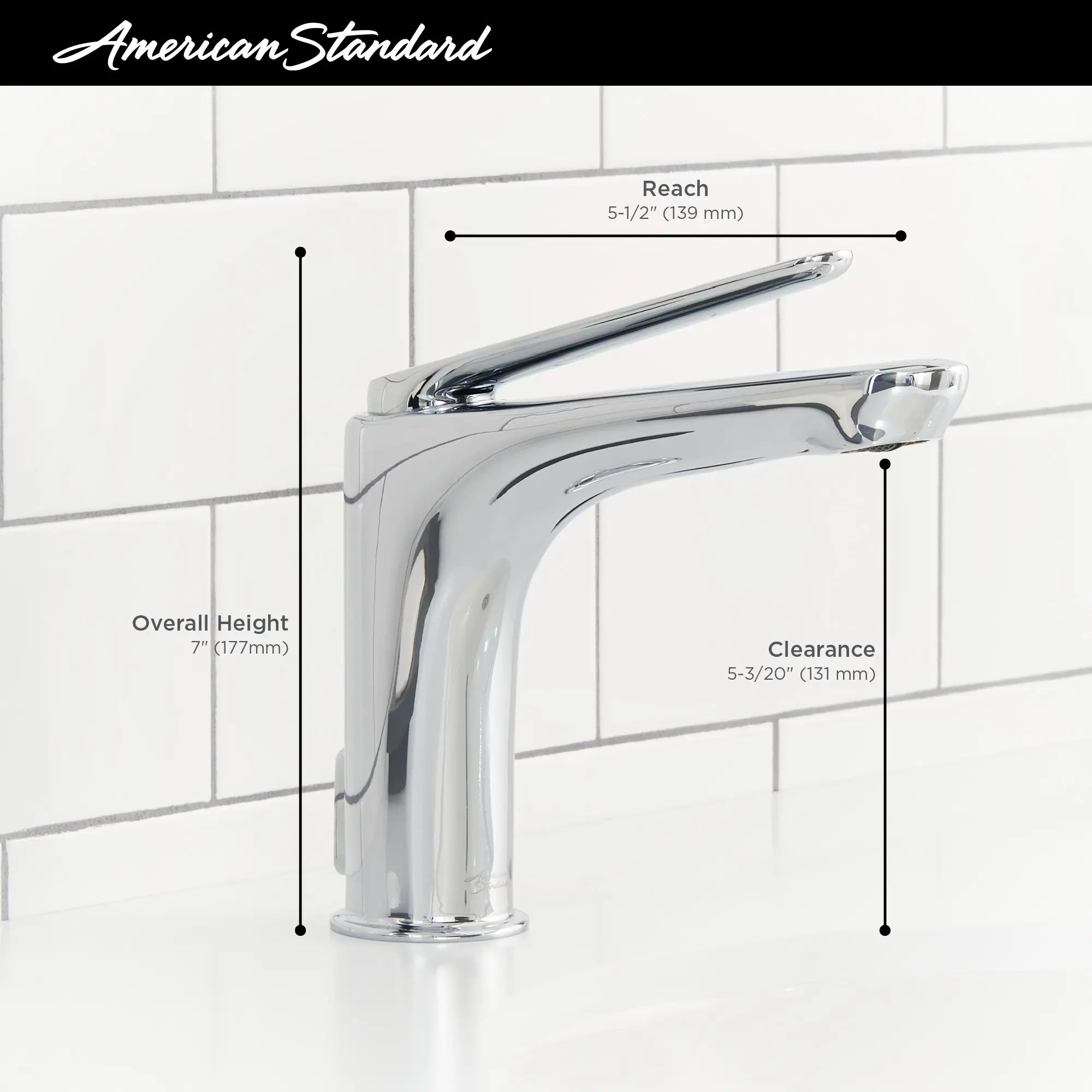 Studio® S Single Hole Single-Handle Bathroom Faucet 1.2 gpm/ 4.5 L/min With Lever Handle // MATTE BLACK // 67937_AS_Studio_S_7105101_Infographic_0_CDNwebp.webp